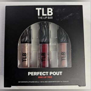 The Lip Bar Perfect Pout Mini Lip Trio - Gold, Red, Pink